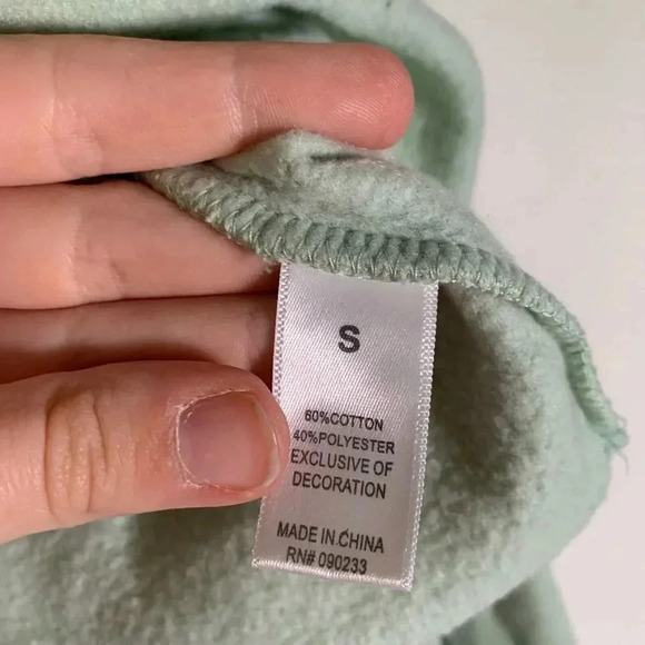 Pacsun Sweater Women’s Small Green Turtle Neck Cropped Long Sleeve Sweater - Picture 6 of 8